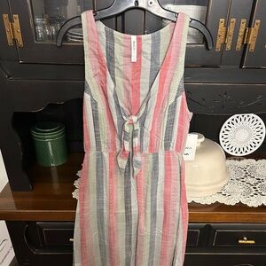 RVCA linen dress small